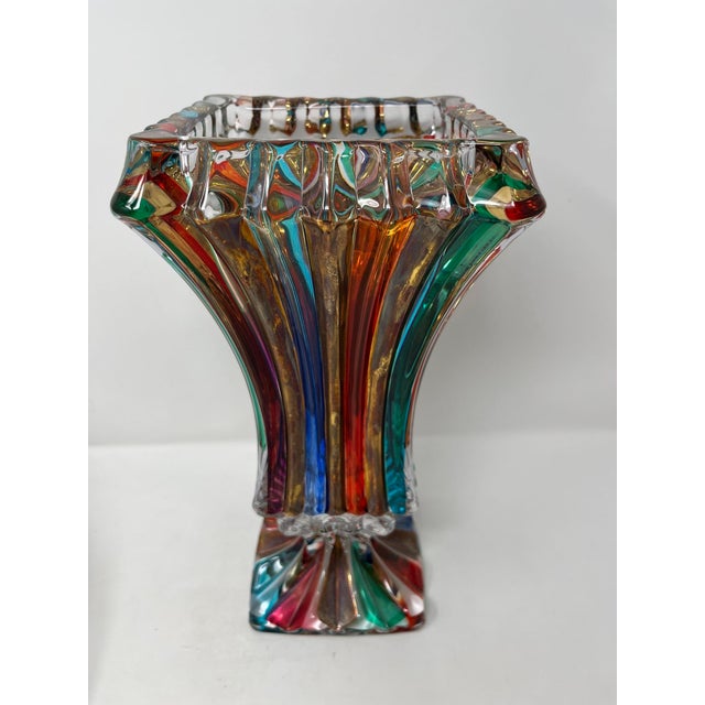 2020s Gorgeous Venetian Centerpiece Vase For Sale - Image 5 of 5