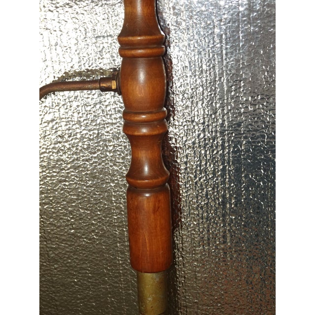 Vintage Mid Century Modern Gold Brown Tension Pole Lamp For Sale - Image 12 of 17