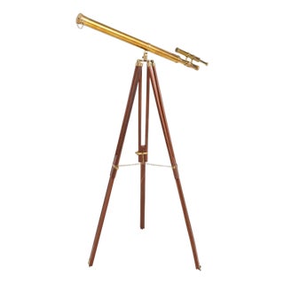 Contemporary Brass Telescope For Sale