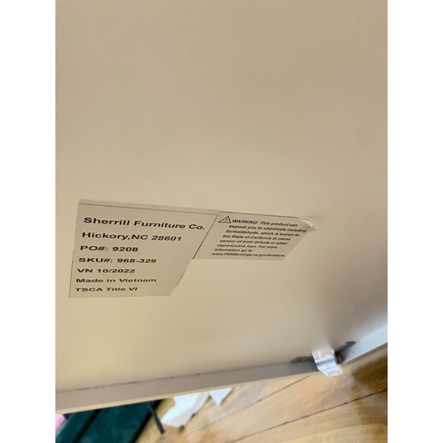 Early 21st Century Lennox Square End Table by Sherrill Occasional For Sale - Image 5 of 5