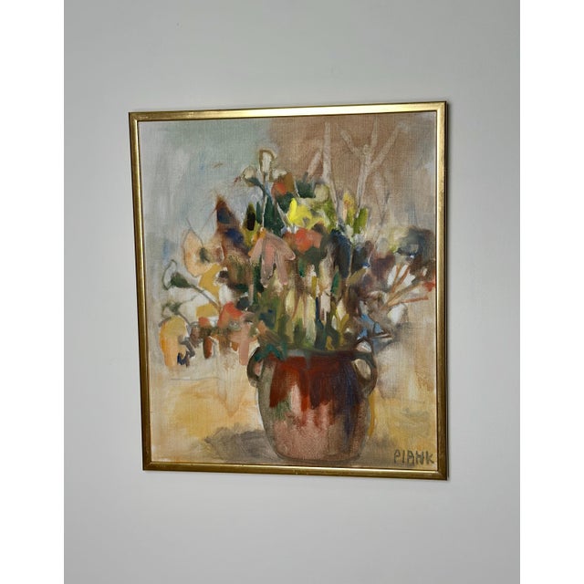 Pia H.K. Campbell, Flowers Study, 1982, Oil on Canvas, Framed For Sale - Image 17 of 17