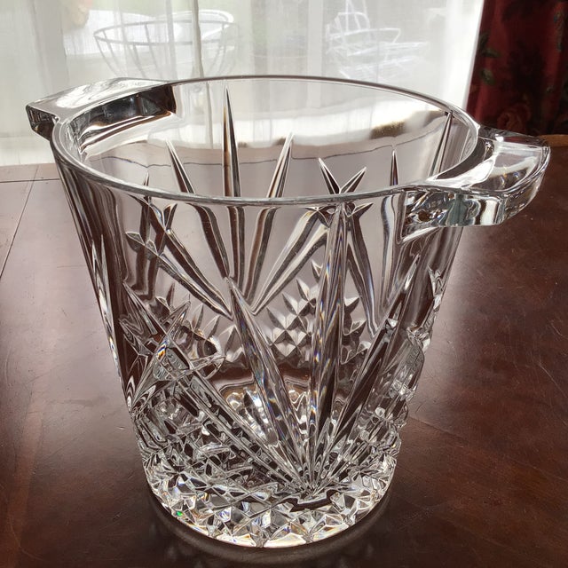 G Durand (Cris D'Arques) Crystal champagne/wine bottle cooler is made in France and is in the discontinued Villemont...