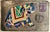 Mid 20th Century Mid 20th Century Vintage Indian Elephant Hand Painted Rajasthani Paper Postcard, Set of Four For Sale - Image 5 of 11