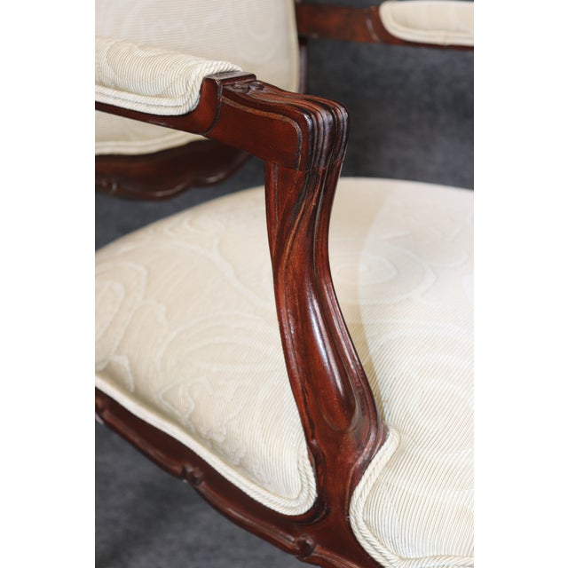 Set of 12 French Tall Back Louis XV Style Mid 20th C Carved Dining Chairs For Sale - Image 12 of 14