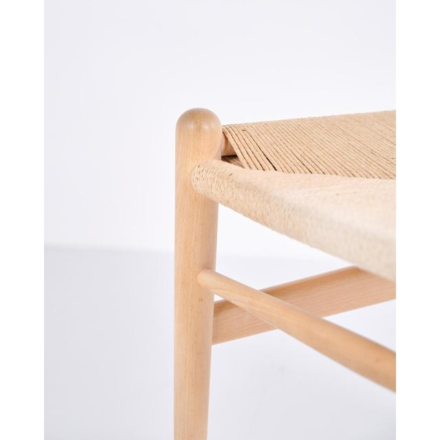 Model CH24 Wishbone Chairs in Beech and Cord by Hans J. Wegner for Carl Hansen & Søn, 1970s, Set of 6 For Sale - Image 8 of 17