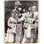 1930s Framed Vintage Black-and-White Photograph of Performers of Chinese Opera For Sale - Image 5 of 10
