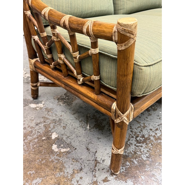 McGuire Furniture Bamboo Sofa, Vintage For Sale - Image 9 of 12