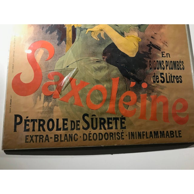 Original French Color Lithograph Poster for Saxoléïne by Jules Chéret, 1893 For Sale - Image 9 of 11
