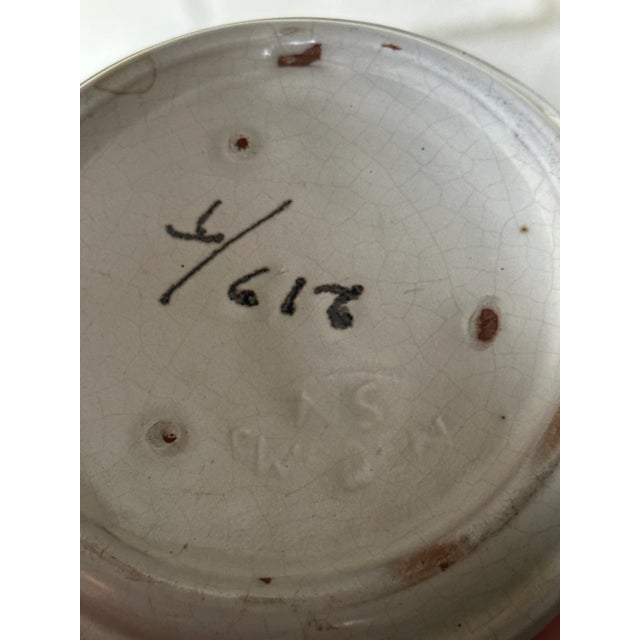 1940s Nittsjö Jug Vases With Handle, Sweden- a Pair For Sale In Philadelphia - Image 6 of 7