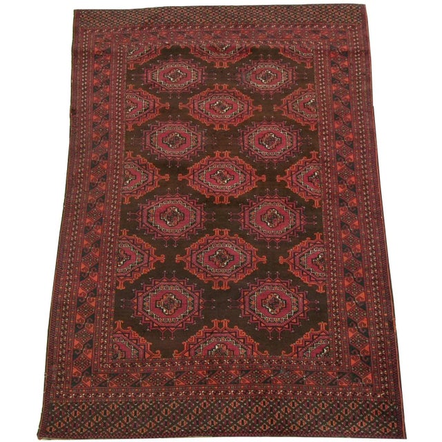 19th Century 1900s Antique Saryk Rug For Sale - Image 5 of 5