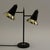 Mid-Century Modern Mid-Century Adjustable Brass Double Shade Lamp attributed to Jacques Biny for Luminalité, 1950s For Sale - Image 3 of 18