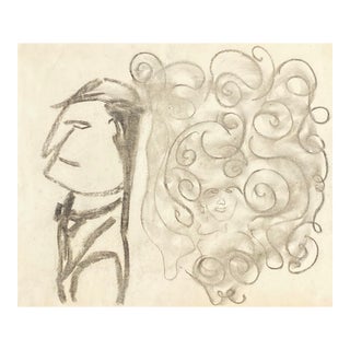 1960s Larry Connatser Figure Drawing For Sale