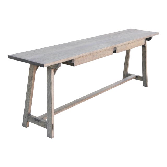 Agnes Console Table made from Oak, Built to Order by Petersen Antiques For Sale