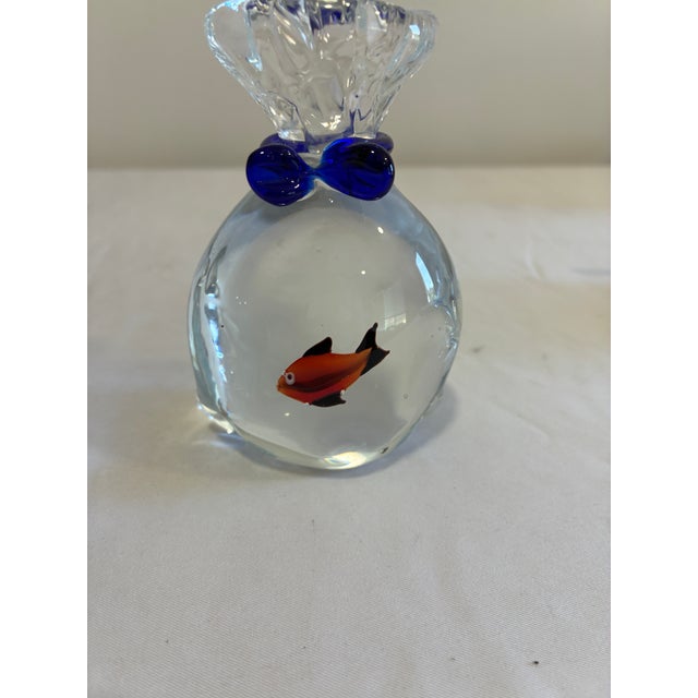 Hand Blown Murano Style Art Glass Fish in a Bag For Sale In Oklahoma City - Image 6 of 11