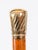 Metal Antique Walking Stick Cane in 18k Gold Pommel, 1800s For Sale - Image 7 of 11