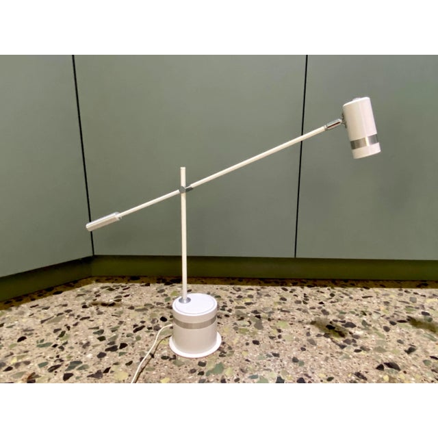 1980s 1980s Frandsen Counter Balance Halogen Task Lamps in White With Chrome Accents - a Pair For Sale - Image 5 of 11