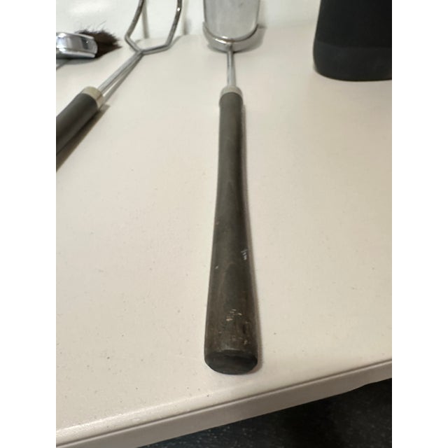 Mid-Century Fireplace Tool Set- 4 Pieces For Sale - Image 11 of 12