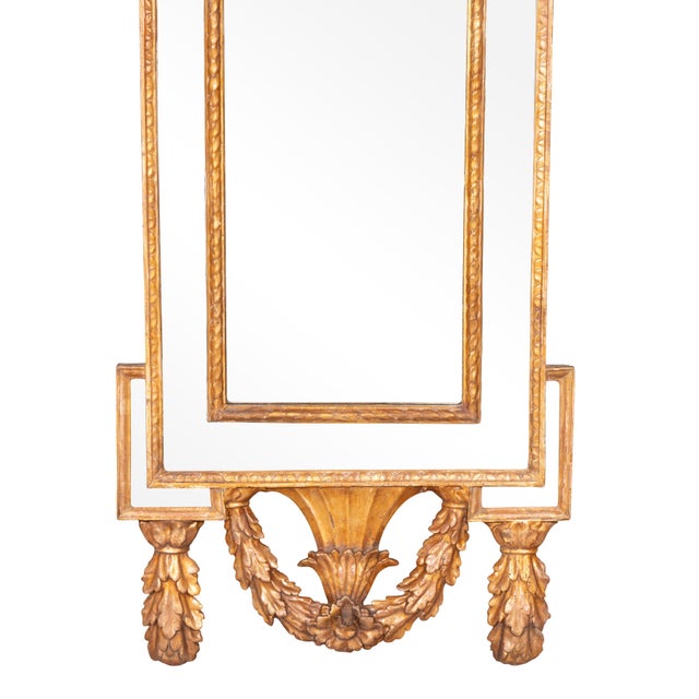Neoclassical Italian Neoclassical Giltwood Mirrors - A Pair For Sale - Image 3 of 13