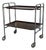 Rosewood Folding Bar Cart German Mid-Century Modern For Sale