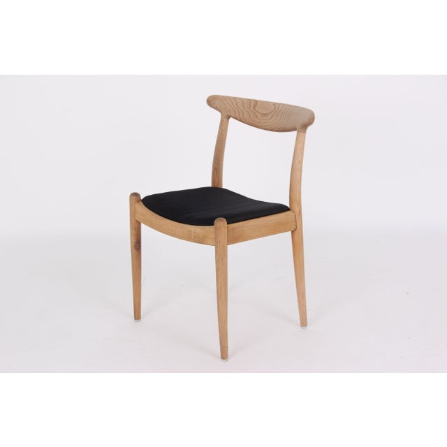 Black Oak W1 Dining Chairs by Hans J. Wegner for C. M. Madsen, Denmark, 1950s, Set of 6 For Sale - Image 8 of 17