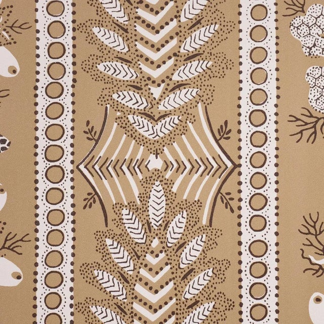 Schumacher SAMPLE - Schumacher Richmond House Wallpaper In Saffron For Sale - Image 4 of 6