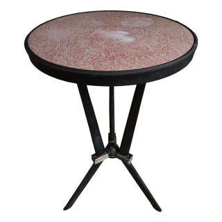 Art Deco French Bistro Table with Rex Bakelite Top, 1940 For Sale