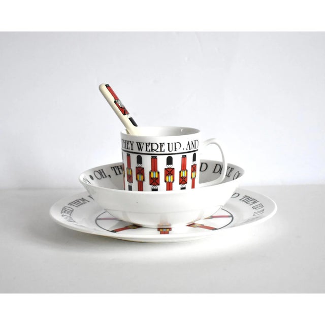 English Child's Duke of York Cup, Bowl, & Plate - Set of 4 For Sale - Image 9 of 10