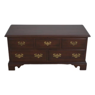 Ethan Allen Georgian Court Cherry Blanket Chest For Sale
