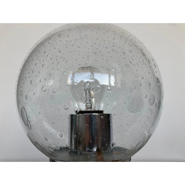 Mid-Century Glass Table Lamps, 1980s, Set of 2 For Sale - Image 4 of 8