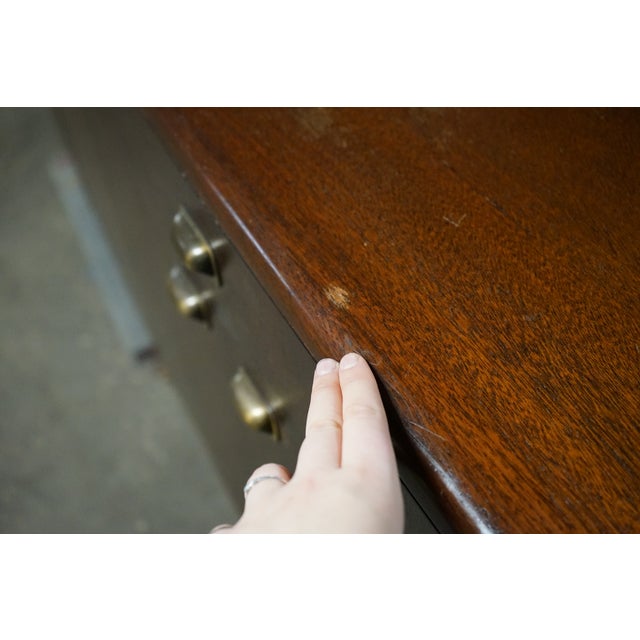 1960s 1960s Lovely Curved Mid-Century Buffet Attributed to Dunbar and Edward Wormley For Sale - Image 5 of 16