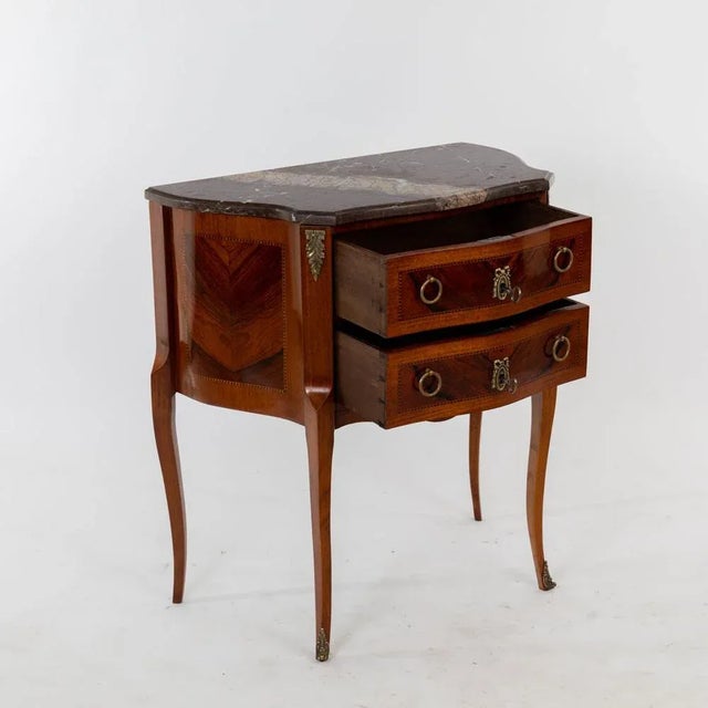 Vintage Louis XV Style Nightstand For Sale - Image 3 of 5