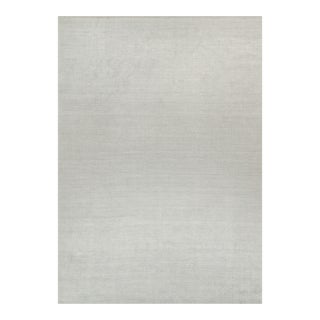 2010s Rug & Kilim’s Plain Modern Rug in Solid Silver-Gray Tone-on-Tone - 12x17 For Sale
