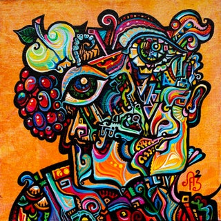 Alexander Arshansky, "Wake Me Up" Abstract/Cubist Piece For Sale