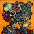 Alexander Arshansky, "Wake Me Up" Abstract/Cubist Piece For Sale