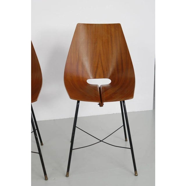 Vintage Bentwood Dining Chairs from Societa Compensato Curvato, 1960s, Set of 6 For Sale - Image 15 of 18