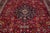 Vintage Mashad Wool Rug Handmade in Red With Rosette Motif From the 1940s For Sale - Image 10 of 10