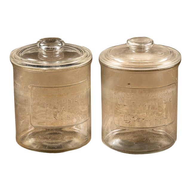 Set of 2 Vintage Barbershop Instrument Jars For Sale