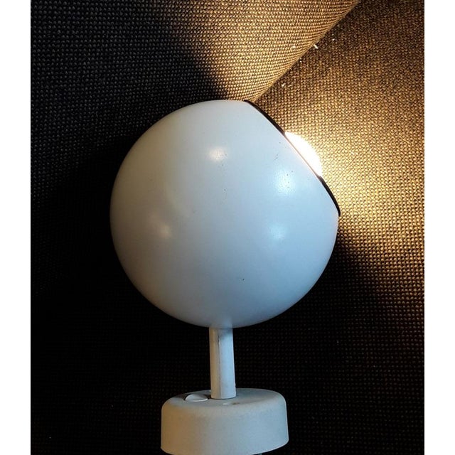 Metal Vintage Adjustable German Spherical Wall Spotlight from Hoffmeister Leuchten, 1970s For Sale - Image 7 of 10