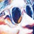 Summer Sun by Tracy Wall | Oil on Wood Panel Close-up of a face wearing sunglasses For Sale