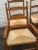 Mid 20th Century Set of 6 Rustic Style Beech Ladder Back Dining Chairs With Rush Seats For Sale - Image 10 of 11