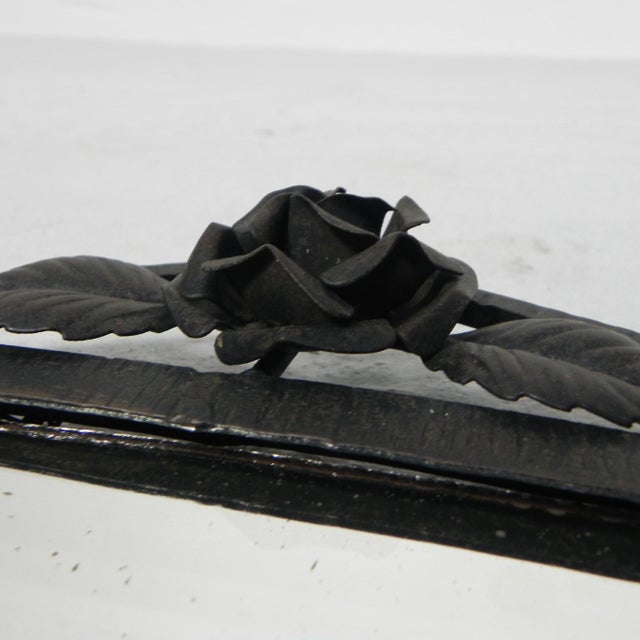 Art Deco Mirror with Faceted Glass, 1930s For Sale - Image 9 of 12