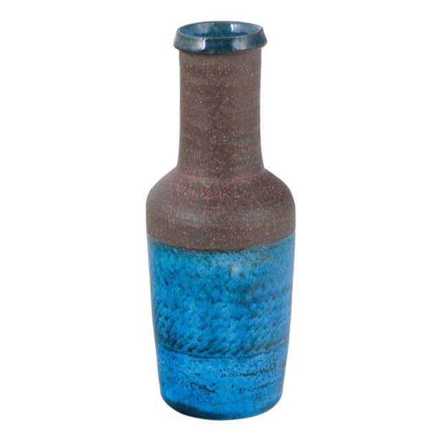 Tall Ceramic Vase with Two-Part Glaze by Nils Kähler for Kähler, 1960s. For Sale