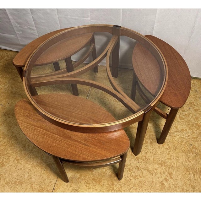 Brown Mid-Century Vintage Teak Trinity Coffee Table from Nathan, 1960s, Set of 4 For Sale - Image 8 of 11