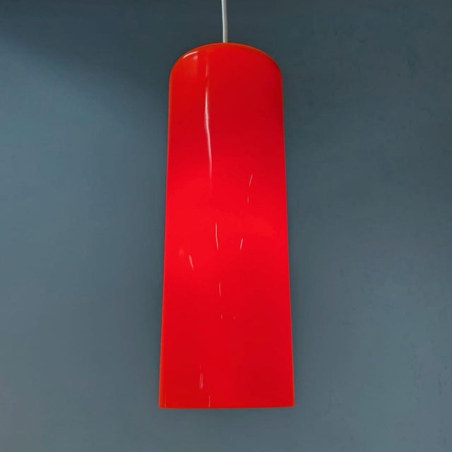 Orange Vintage 486A Pendant Lamp by Paolo Venini for Venini, 1960s For Sale - Image 8 of 11