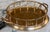 Made in India Solid Brass Bamboo Motif Petite Serving Tray For Sale - Image 14 of 15