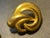 Metal MCM Jewelry Marriage Hollywood Golden Age Matte Gold Collar Necklace and Earrrigs. For Sale - Image 7 of 10