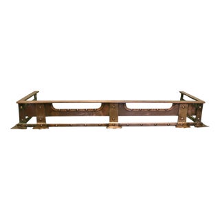 19th Century Arts and Crafts Brutalist Riveted Copper Fender, 1880 For Sale