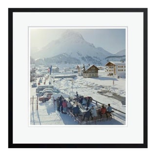 Slim Aarons 'Lech Ice Bar' Archival Pigment Print Framed in Black For Sale