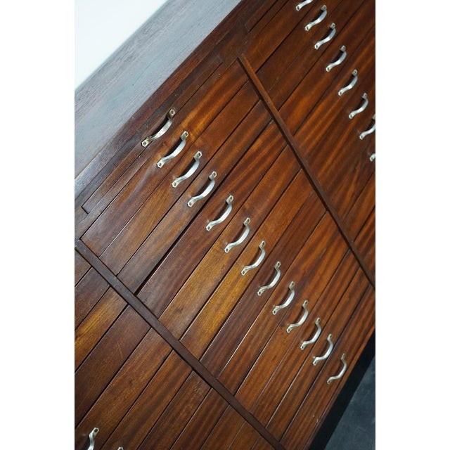 Vintage Dutch Mahogany Watchmakers Cabinet, 1930s For Sale - Image 13 of 18