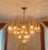 1970s Grand-Scale 1970s Smoked Glass and Brass 22-Light Waterfall Chandelier For Sale - Image 5 of 9